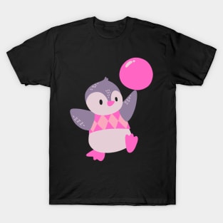 Pink and purple pastel penguin T-Shirt